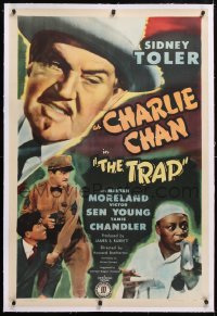 6s364 TRAP linen 1sh 1946 Sidney Toler as Charlie Chan, Mantan Moreland, Victor Sen Young