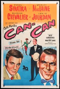 6t350 CAN-CAN linen Argentinean 1961 Frank Sinatra, Shirley MacLaine, Chevalier & Louis Jourdan!