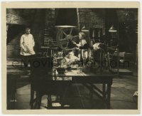 6w308 BRIDE OF FRANKENSTEIN 8x9.75 still 1935 Colin Clive, Dwight Frye & Ernest Thesiger in lab!