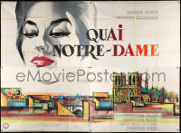 6w038 QUAI NOTRE DAME French 4p 1961 Jacques Berthier's Quai Notre Dame, Hurel art of Aimee, rare!