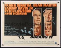 6w082 OCEAN'S 11 1/2sh 1960 completely different image of Frank Sinatra & The Rat Pack!