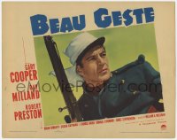 6w390 BEAU GESTE LC 1939 best c/u portrait of Legionnaire Gary Cooper with rifle, William Wellman!