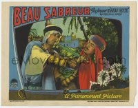 6w391 BEAU SABREUR LC 1928 c/u of Legionnaire Gary Cooper in knife fight with William Powell, rare!