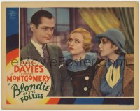 6w395 BLONDIE OF THE FOLLIES LC 1932 Marion Davies & Billie Dove stare at Robert Montgomery, rare!