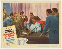 6w095 CHAMPAGNE FOR CAESAR signed LC #5 1950 by Vincent Price, who's surrounded at his desk!