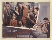 6w445 IT'S A WONDERFUL LIFE LC R1955 classic image of James Stewart, Donna Reed & kids at climax!
