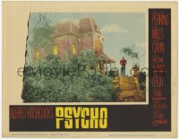 6w475 PSYCHO LC #3 1960 Alfred Hitchcock, most desired iconic far shot of Anthony Perkins by house!