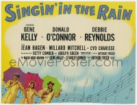 6w376 SINGIN' IN THE RAIN photolobby TC 1952 Gene Kelly, Donald O'Connor & Debbie Reynolds, classic!
