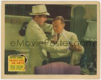6w502 THANK YOU MR. MOTO LC 1937 Asian detective Peter Lorre with knife in death struggle, rare!