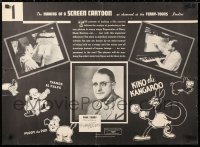 6w207 TERRYTOONS set of 6 22x30 special posters 1936 showing how Paul Terry's cartoons are made!