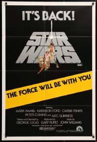 6x053 STAR WARS Aust 1sh R1981 George Lucas classic sci-fi epic, great art by Tom Jung!
