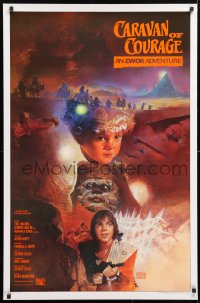 6x202 CARAVAN OF COURAGE style A int'l 1sh 1984 An Ewok Adventure, Star Wars, Kazuhiko Sano!
