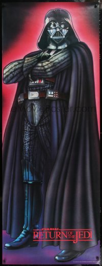 6x193 RETURN OF THE JEDI 26x70 commercial poster 1983 life-size art of Darth Vader w/arms crossed!