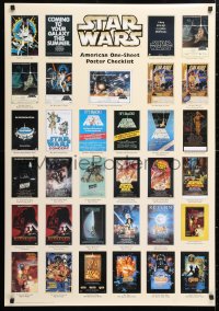6x222 STAR WARS CHECKLIST 28x40 German commercial poster 1997 great images of most posters!