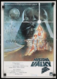 6x051 STAR WARS Czech 12x17 1991 George Lucas classic sci-fi epic, great art by Tom Jung!