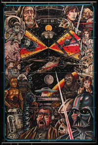 6x090 SCIENCE FANTASY FILM CLASSICS 21x32 magazine poster 1977 cool Stein & Darrow Star Wars art!