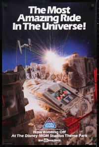 6x220 STAR TOURS 19x28 special poster 1990s Star Wars and Disney, most amazing ride in the universe!