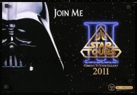 6x261 STAR TOURS #300/1723 13x19 special poster 2011 Star Wars & Disney, Darth Vader, Join Me!