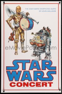 6x096 STAR WARS CONCERT 24x37 music poster 1978 ultra rare poster made in 1978 for concert series!