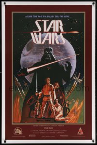 6x024 STAR WARS signed #166/300 1sh 2008 by Noble, art by him & McQuarrie, Celebration Japan!
