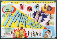 6y479 HAIRSPRAY British quad 1988 cult musical by John Waters, Ricki Lake, Divine, Sonny Bono