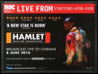 6y503 ROYAL SHAKESPEARE COMPANY: HAMLET DS British quad 2016 William Shakespeare, Paapa Essiedu!