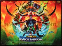 6y522 THOR RAGNAROK advance DS British quad 2017 Chris Hemsworth in the title role with top cast!