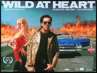 6y541 WILD AT HEART British quad 1990 David Lynch, Nicolas Cage & Laura Dern, a wild ride!