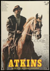 6y187 ATKINS East German 23x32 1986 western cowboy Oleg Borisov in the title role on horseback!
