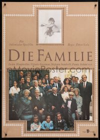 6y201 FAMILY East German 23x32 1989 great portrait of Vittorio Gassman & his entire family!