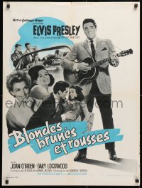 6y840 IT HAPPENED AT THE WORLD'S FAIR French 24x31 1964 Elvis Presley with guitar, different!