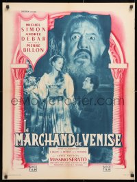 6y855 MERCHANT OF VENICE French 24x31 1953 Pierre Billon's Le Marchand de Venise, Simon, Debar!