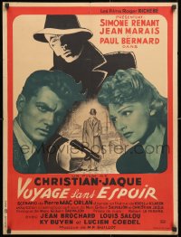 6y886 VOYAGE WITHOUT HOPE French 24x32 1946 Christian-Jaque, Jean Marais, Renant, different!