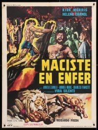 6y888 WITCH'S CURSE French 24x32 1963 Morris as Maciste walked with 100 years of terror & death!