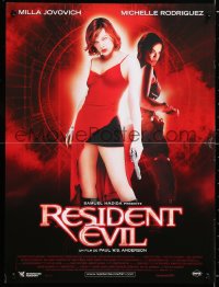 6y971 RESIDENT EVIL French 16x21 2002 Paul W.S. Anderson, Milla Jovovich, Michelle Rodriguez!