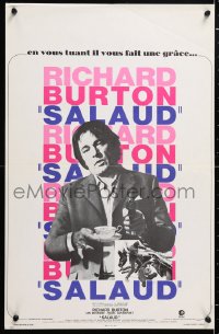 6y994 VILLAIN French 15x24 1971 Richard Burton has the face of a Villain, Ian McShane!