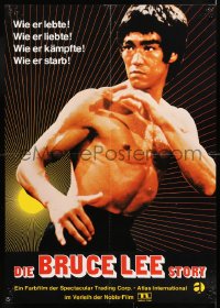 6y252 BRUCE LEE THE DRAGON STORY German 1975 cool kung fu martial arts image of the star!