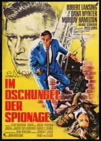 6y259 DANGER HAS TWO FACES German 1967 Robert Lansing couldn't die because he stole a dead man's face!