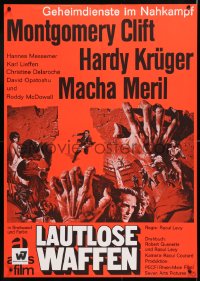 6y264 DEFECTOR German 1966 Montgomery Clift, Hardy Kruger, a motion picture that bears watching!