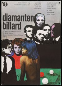 6y268 DIAMONDS ARE BRITTLE German 1965 Jean Seberg, collage artwork by Dorothea Fischer-Nosbisch!