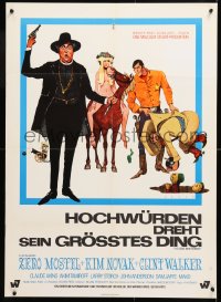 6y280 GREAT BANK ROBBERY German 1969 Zero Mostel, Kim Novak, Clint Walker, cast by Rehak!