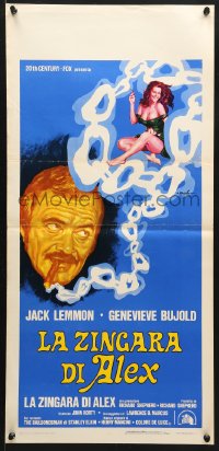 6y556 ALEX & THE GYPSY Italian locandina 1977 Ciriello art of Jack Lemmon, Genevieve Bujold!