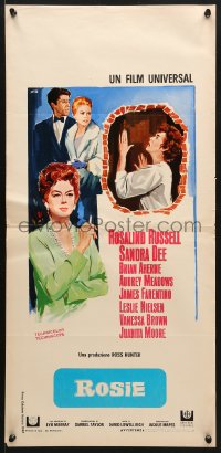 6y627 ROSIE Italian locandina 1967 There's only one wonderful, wacky Rosalind Russell!
