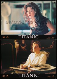 6y663 TITANIC group of 6 Italian 18x25 pbustas 1997 Leonardo DiCaprio, Kate Winslet, James Cameron!