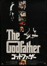 6y722 GODFATHER Japanese 1972 Coppola classic, Marlon Brando, classic art by S. Neil Fujita!