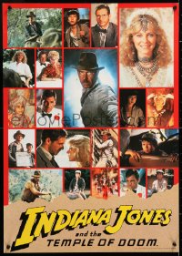 6y730 INDIANA JONES & THE TEMPLE OF DOOM teaser Japanese 1984 Harrison Ford, Kate Capshaw, montage!