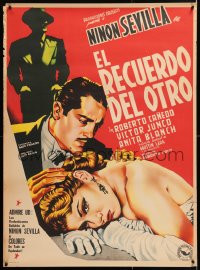 6y045 MUJERES SACRIFICADAS Mexican poster 1952 art of Ninon Sevilla & Blanch, El Recuerdo del Otro!