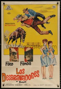 6y162 ROUNDERS Spanish 1965 Glenn Ford, Henry Fonda, sexy Sue Ane Langdon & Hope Holiday!