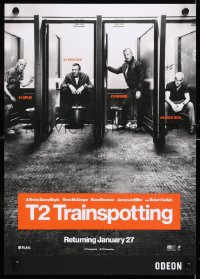 6y551 T2 TRAINSPOTTING English mini poster 2017 Boyle sequel, McGregor, Bremner, Miller, Carlyle!