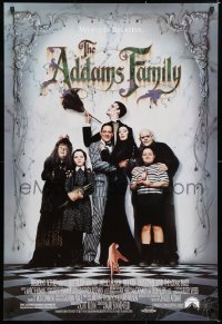 6z510 ADDAMS FAMILY 1sh 1991 Raul Julia, Anjelica Huston, Christina Ricci, Christopher Lloyd!